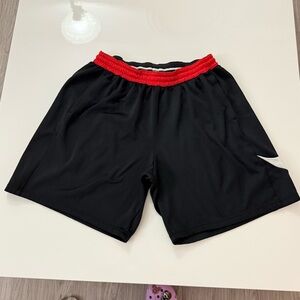 Nike Dri Fit Black Shorts with Red Trim Size XXXL
